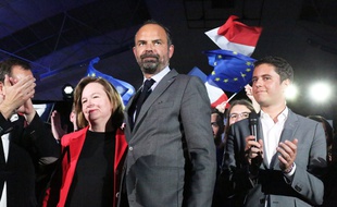 Edouard Philippe, le 6 mai 2019 à Caen lors d'un meeting de la liste Renaissance aux européennes.