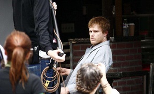 Michael C. Hall sur le tournage de «East Fifth Bliss» à New York 21.04.10