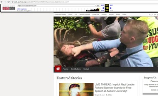 Capture d'écran du site néo-nazi Daily Stormer.