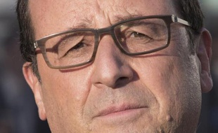 François Hollande visite le Sial, à Villepinte, le 21 octobre 2014