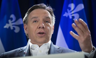 L'homme d'affaires François Legault, prochain Premier ministre du Québec, à Montréal le 8 avril 2014.