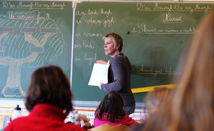 Christelle Le Goff est professeur en CE1-CE2 à l'école des Gantelles à Rennes où elle enseigne en breton.