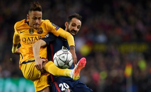 Le Brésilien du Barça Neymar contre l'Atlético Madrid, le 5 avril 2016.