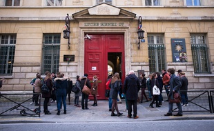 Le lycée Henri-IV après une fausse alerte à la bombe, le 26 janvier.
