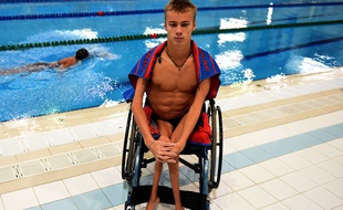 Le nageur paralympique russe Alexander Makarov en août 2016.
