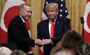 Donald Trump a accueilli le président turc Recep Tayyip Erdogan à la Maison Blanche le 13 novembre 2019.