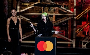 La chanteuse Billie Eilish aux BRIT Awards