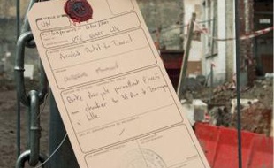 Le chantier est interdit d'accès.