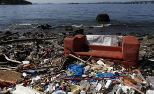 Une vue sur la baie de Guanabara où se disputeront les compétitions de voile des JO de Rio.