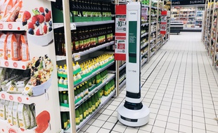 Simbe, le robot autonome de Géant Casino.
