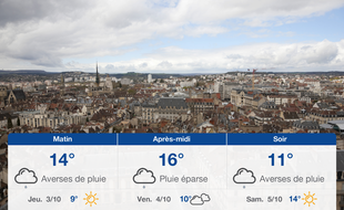 Météo Dijon: Prévisions du mercredi 2 octobre 2019