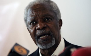 L'émissaire de l'ONU, Kofi Annan, lors d'une visite en Turquie, le 10 avril 2012.