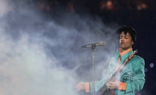 Prince en concert, le 4 février 2007 à Miami.