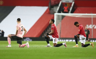 Anthony Martial a été victimes d'insultes racistes sur les réseaux sociaux après la défaite contre Sheffield, le 28 janvier 2021.