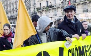 Manifestation de chômeurs en 2008.