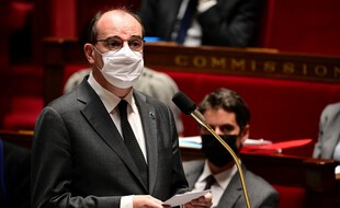 Jean Castex, le 9 mars 2021 à l'Assemblée nationale.