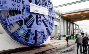 Le premier tunnelier du Grand Paris Express a été inauguré le 3 février à Champigny-sur-Marne (Val-de-Marne).
