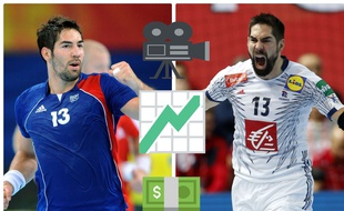 Nikola Karabatic en 2008 (à gauche) et en 2018