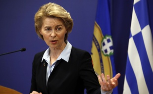 Ursula von der Leyen à Athènes, le 5 mars 2019.