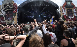 Concert lors de l'édition 2016 du Hellfest, à Clisson.