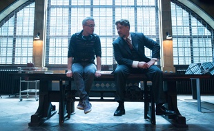 Alex Kurzman et Russell Crowe sur le tournage de La Momie