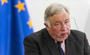 Gérard Larcher à Varsovie, en Pologne, le 14 février 2018.