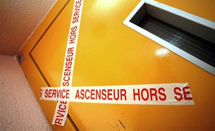 Un ascenseur hors-service