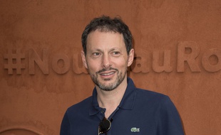 Marc-Olivier Fogiel à Roland Garros le 25 mai 2016