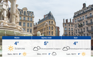 Météo Lyon: Prévisions du vendredi 15 novembre 2019