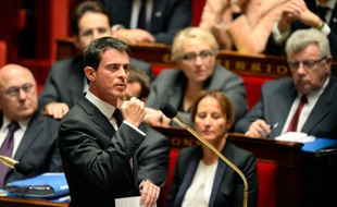 Le Premier ministre, Manuel Valls, à l'Assemblée le 18 novembre 2015