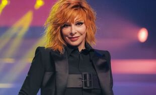 Mylène Farmer au dernier défilé de Jean-Paul Gaultier le 22 janvier 2020 à Paris