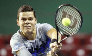 Milos Raonic, le 29 octobre 2014 à Bercy.