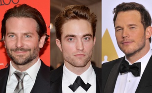 De gauche à droite, Bradley Cooper, Robert Pattinson et Chris Pratt.