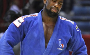 Teddy Riner apres sa défaite aux championnats du monde de Judo le 13 septembre 2010 à Tokyo