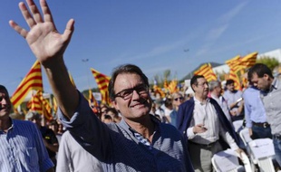Le président du gouvernement de Catalogne Artur Mas le 11 octobre 2014 à Manresa