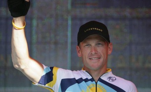 Le cycliste américain Lance Armstrong, lors du Tour Down Under, le 18 janvier 2009.