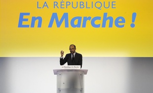 Edouard Philipe le 8 juillet 2017 lors d'un discours à l'occasion de la convention REM.