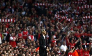 Arsène Wenger à l'Emirates Stadium, le 15 avril 2009 contre Villareal.