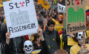 Manifestation antinucleaire à Strasbourg en mars 2007.