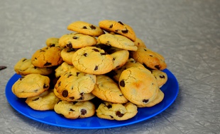 Illustration d'un plat de cookies.