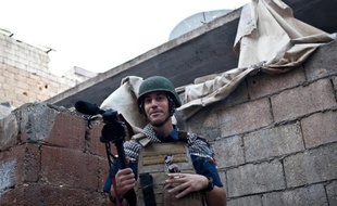 Le reporter James Foley le 5 novembre 2012 à Alep en Syrie