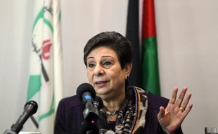 Hanan Ashrawi le 28 novembre 2012 à Ramallah