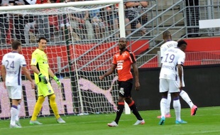 L'avant-centre du Stade Rennais Giovanni Sio, lors du match contre Toulouse, le 29 août 2015.