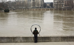 La Seine en crue, le 27 janvier 2018.