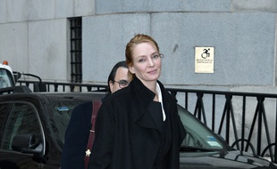 L'actrice Uma Thurman dans les rues de New York