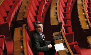 Malgré ses déboires, Thomas Thévenoud a gardé son siège à l'Assemblée Nationale, ici le 28 novembre 2014.