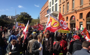Lors de la manifestation toulousaine du 10 avril 2015.