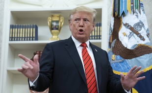 Le président américain Donald Trump à la Maison Blanche, le 30 septembre 2019.