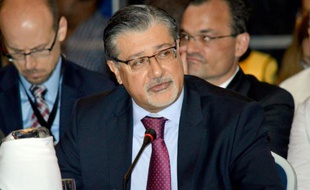 Le directeur général de l'IRENA, Kenyan Adnan Amin, à Yucatan, Mexico, le 27 mai 2015