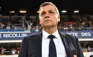 Bruno Genesio, ici à Montpellier, est sous contrat jusqu’en 2019 avec l’OL. PASCAL GUYOT